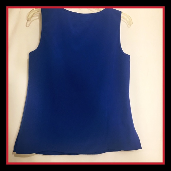 Bob Mackie Cobalt Blue Sleeveless Top - Picture 2 of 5